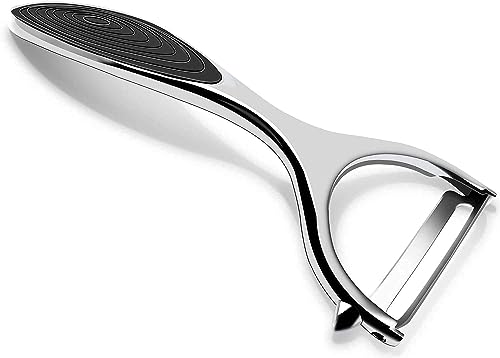 CW Rotary Vegetable & Fruit Peeler - Stainless Steel Blade with Anti-Slip Handle