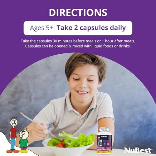 NuBest Tall - Natural Growth Formula for Kids & Teens - Bone Strength & Healthy Growth Supplement - 1 Pack