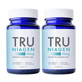 TRU NIAGEN Nicotinamide Riboside NAD+ Supplement - 300mg NR Capsules (2 Month Supply, 2 Bottles)