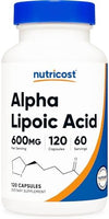Nutricost Alpha Lipoic Acid 600mg - Powerful Antioxidant Support (120 Capsules)