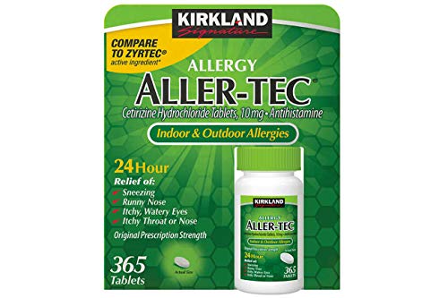 Kirkland Signature Aller-Tec Cetirizine HCl 10mg Tablets - 365 Count