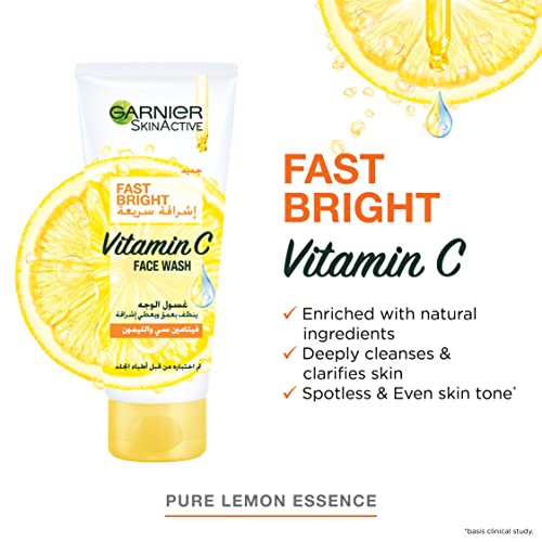 Garnier Fast Bright Lemon Face Wash - 100ml