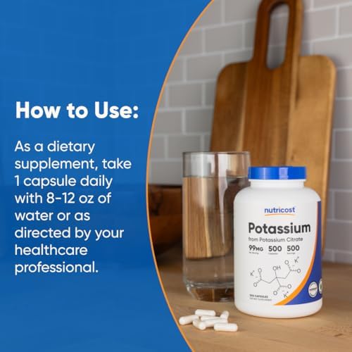 Nutricost Potassium Citrate Supplement - Supports Healthy Electrolyte Balance