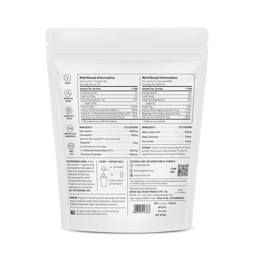 Unived PCOS Management Plus - 40:1 Myo-Inositol to D-Chiro-Inositol with Caronisitol®