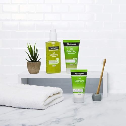 Neutrogena Oil Balancing Daily Exfoliator with Lime Face Wash for Oily Skin - 150ml