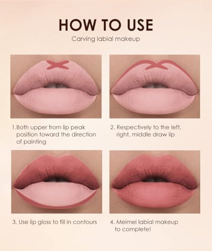 Khazna 12 Pcs Lip Liner and Lipstick Set - Velvety Matte Liquid Lipsticks