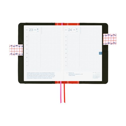 Hobonichi Techo A6 Planner Cover - Yumi Kitagishi White Cat Design