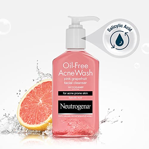 Neutrogena Pink Oil-Free Acne Wash Facial Cleanser, 175ml