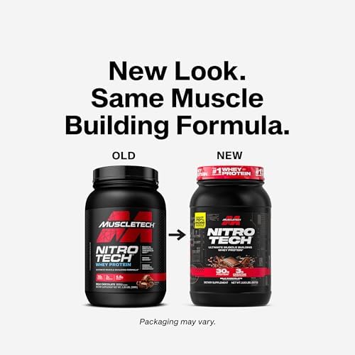 Muscletech Nitro Tech 100% Whey Gold (Double Rich Chocolate, (2.01lbs / 910G)