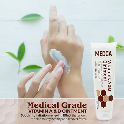 MEDca Vitamin A & D Diaper Rash Ointment 4oz - Lanolin & Petrolatum Formula