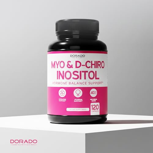 DORADO NUTRITION Myo-Inositol 1 for Women's Hormone Balance & Ovarian Health - Vegan, Third-Party Tested, Made in USA