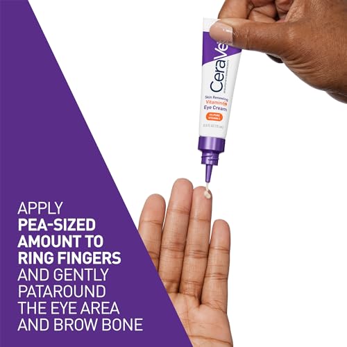 CeraVe Under Eye Repair Cream - Vitamin C, Hyaluronic Acid & Ceramides for Sensitive Skin