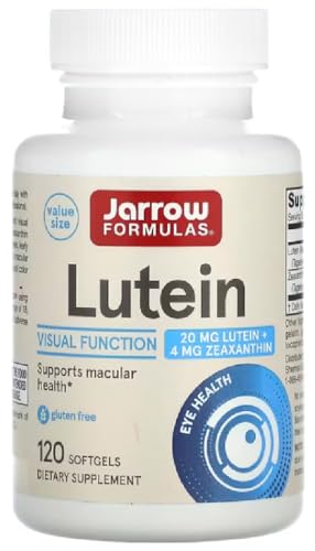 Jarrow Formulas Lutein 20mg - 120 Softgels for Eye Health & Macular Support
