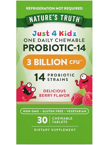 Nature's Truth Probiotic Kids Chewable - Natural Berry - 3 Billion CFU - 30 Count