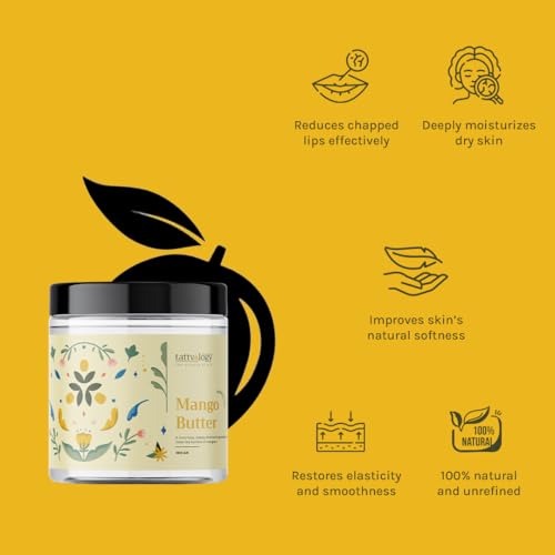 Tattvalogy 100% Raw Unrefined Mango Body Butter - 100g Jar