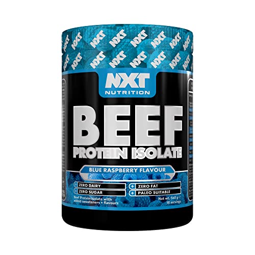 NXT Nutrition Beef Protein Isolate 540g - Blue Raspberry Dairy Free