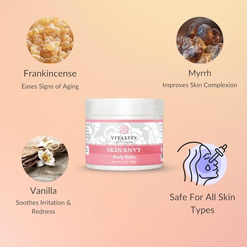 Vitality Extracts Skin Envy Balm - All Natural Moisturizer with Beeswax & Vitamin A