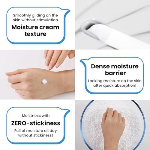 Hyaluronic & Panthenol Barrier Repair Face Moisturizer | Korean Sensitive Skin Cream 2.02oz