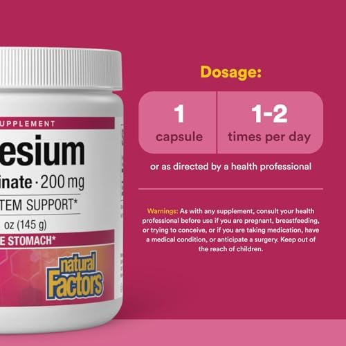 Natural Factors Magnesium Bisglycinate Powder - 4.2oz
