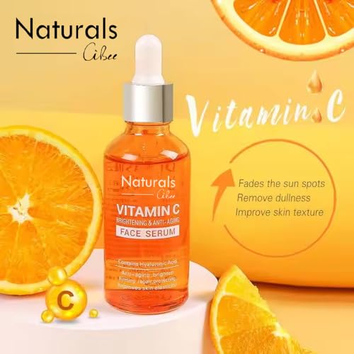 Naturals Vitamin C Serum for Face - Anti Aging & Brightening with Hyaluronic Acid - 30 ml