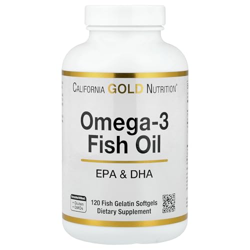 Lake Avenue Nutrition Omega-3 Fish Oil, 120 Softgels (1250mg)