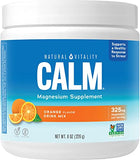 Natural Vitality Calm Magnesium Citrate Supplement - Anti-Stress Drink Mix - Gluten Free Vegan Non-GMO Orange 8 oz