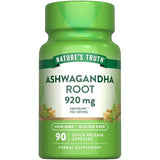 Nature's Truth Ashwagandha Capsules 920mg Non-GMO Gluten Free Stress Relief