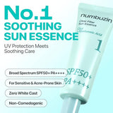 numbuzin No.1 Clear Filter Sun Essence – Lightweight Sun Protection & Skin Brightening Formula