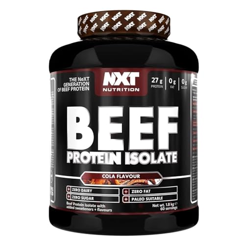 Beef Protein Isolate – High-Quality Protein with Amino Acids – 1.8kg, Cherry Cola Flavor