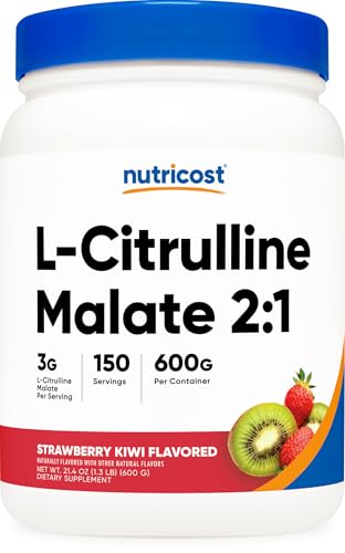 Nutricost L-Citrulline Malate 2:1 Powder - Strawberry Kiwi, 600g