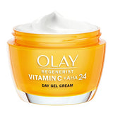 Olay Vitamin C + AHA24 Day Gel Face Cream for Bright and Even Tone - 50ml