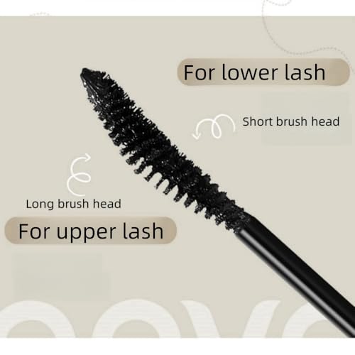 Black Waterproof Volumizing Mascara - Clump-Free & Long Lasting - Sweat Resistant