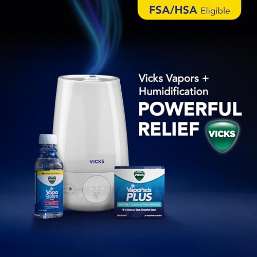 Vicks VapoPads Plus Menthol Refills - Humidifiers & Inhalers (20-Pack)