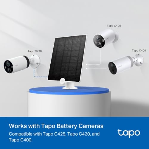 Tapo 4.5W Solar Panel for Battery-Powered Cameras, IP65 Weatherproof with 360° Adjustable Bracket