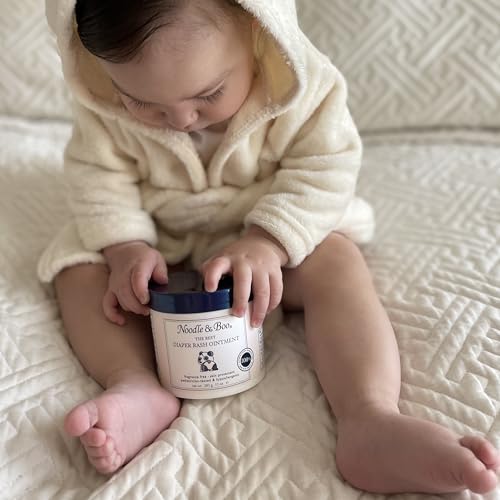 Noodle & Boo The Best Diaper Rash Ointment - Multi-Purpose Baby Skin Care with Zinc Oxide - 10 Oz