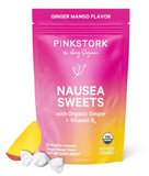 Pink Stork Organic Mango Sweets - Morning & Motion Sickness Relief (30 Candies)