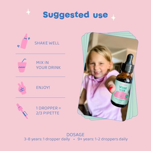 Liquid Vitamins for Kids - Immune Booster with Multivitamins - Great Tasting Children's Vitamins
