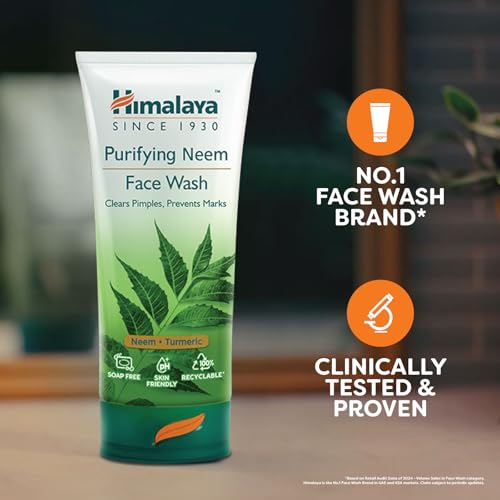 Himalaya Purifying Neem Face Wash - Fight Pimples & Prevent Marks
