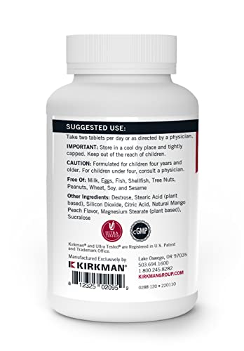 Kirkman Labs Children's Chewable Multi-Vitamin/Mineral Wafers - 120 Count