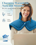 Errorless ETRSAIRL Weighted Heating Pad for Neck & Shoulder Pain - Blue