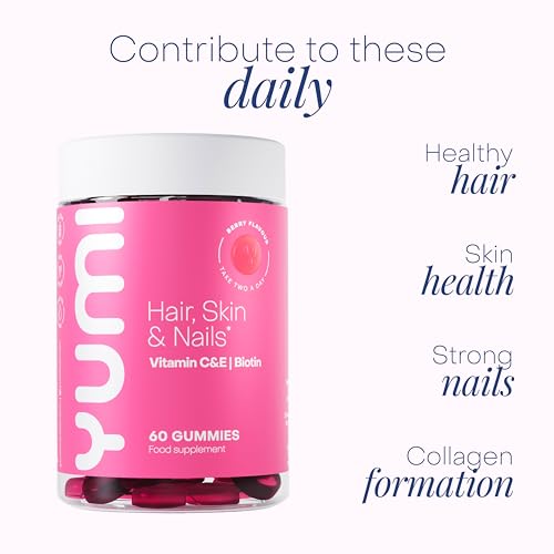 YUMI Biotin Gummies for Hair, Skin & Nails | 5000mcg Biotin Supplement