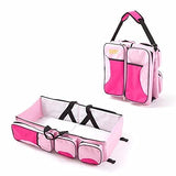 Biki Baby Travel Cot Bag 3 In 1 - Foldable Travel Crib, Nappy Changing Station & Diaper Bag