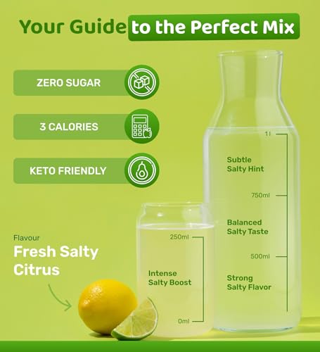 Ultra Lyte SaltyBoost Drink Mix - Salty Citrus Electrolytes Powder - 12 Sachets