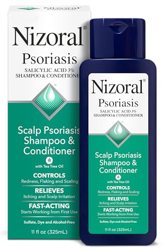 Nizoral Psoriasis Shampoo & Conditioner - Effective Scalp Psoriasis Treatment with Ketoconazole - 11 Ounce
