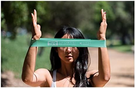 Sports Research 5-Piece Resistance Band Set with Carry Bag