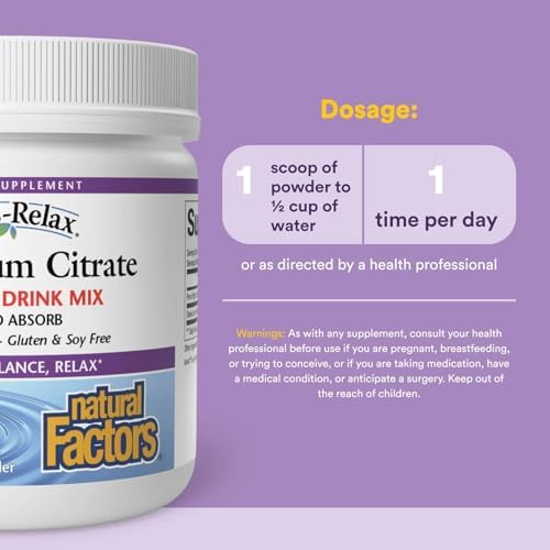 Natural Factors Tropical Fruit Magnesium Citrate Powder - 250g