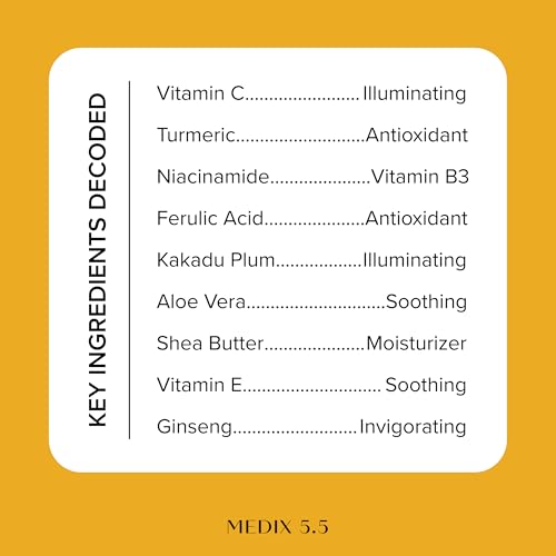 Medix 5.5 Vitamin C+ Body Cream with Turmeric - Brighten & Firm - 444ml