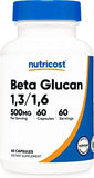 Nutricost Beta Glucan: Immune Support with 1,3D Glucan (60 Capsules)