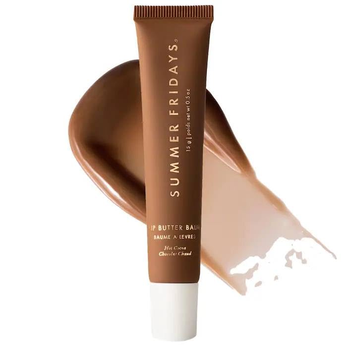 Summer Fridays Lip Butter Balm - Hot Cocoa & FREE Pomegranate Collagen Sheet Mask