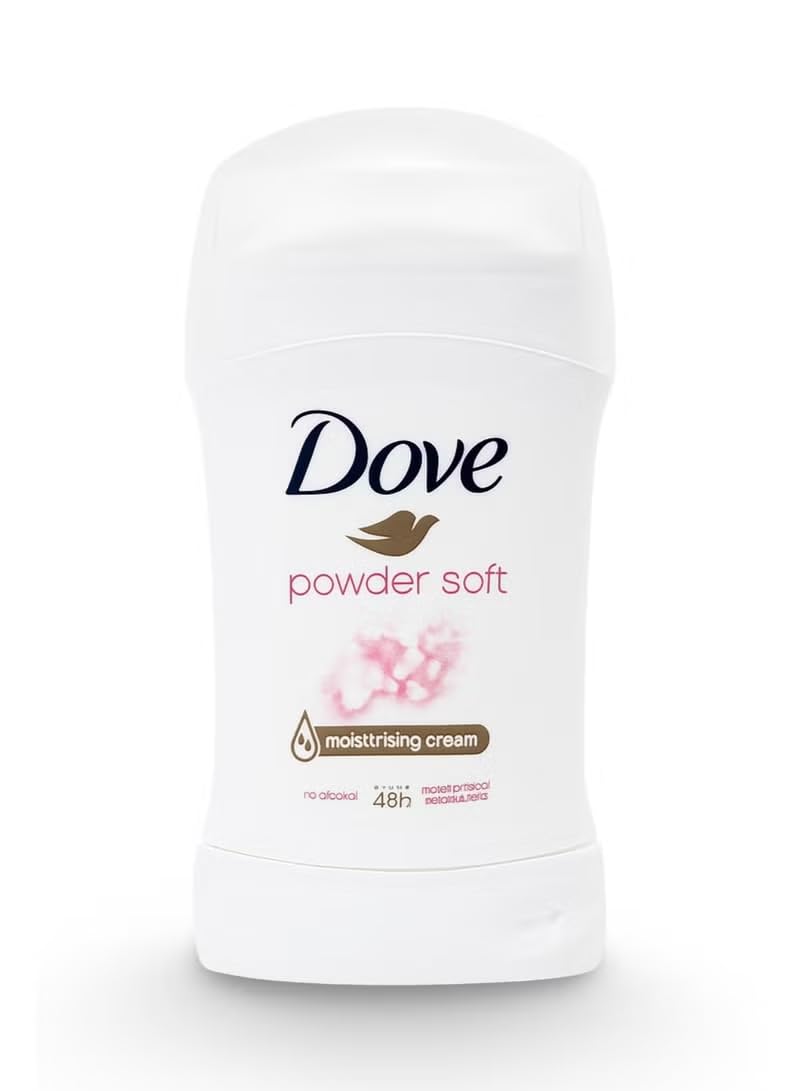Dove Powder Soft Women's Antiperspirant Deodorant Cream Stick - 48h Protection - 50 ml